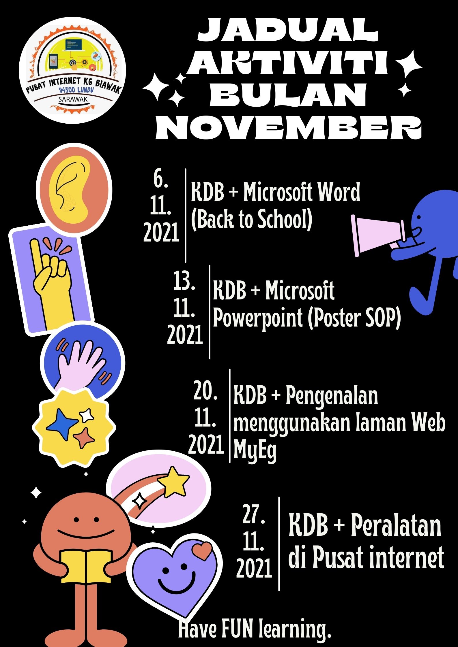 JADUAL AKTIVITI BULAN NOVEBER